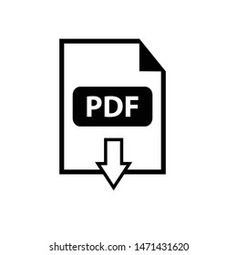 PDF Icon Vector Design Symbol Illustration