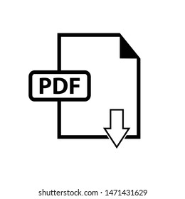 PDF Icon Vector Design Symbol Illustration