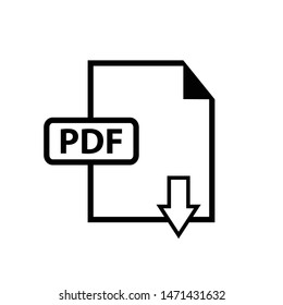 PDF Icon Vector Design Symbol Illustration