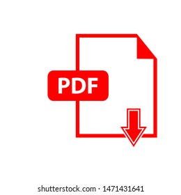 PDF Icon Vector Design Symbol Illustration