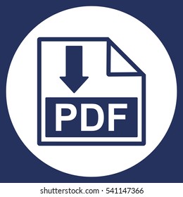 PDF Icon Vector flat design style