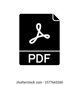 Pdf icon, vector illustration. Flat design style. vector pdf icon illustration isolated on white, pdf icon Eps10. pdf icons graphic design vector symbols.