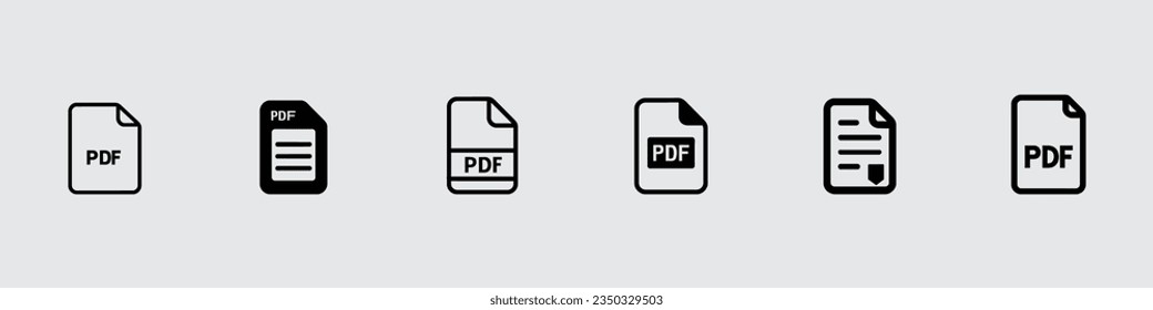 Pdf icon, vector illustration. Flat design style. PDF file icon format. Pdf download document image button vector doc icon, vector icon, pdf icons graphic design vector symbols.