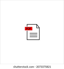 símbolo de ilustración de icono pdf