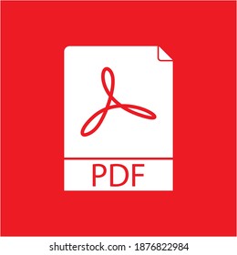 PDF Icon Vector Illustration Template