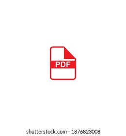 Vektorgrafik-Vorlage für PDF-Icon