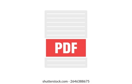 PDF icon vector illustration for use.