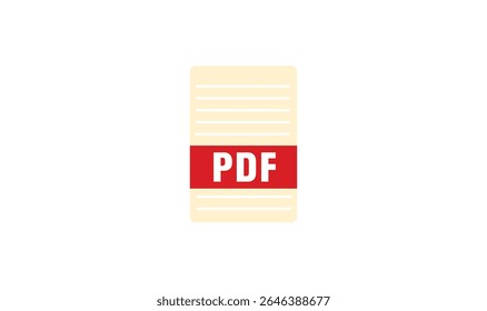 PDF icon vector illustration for use.