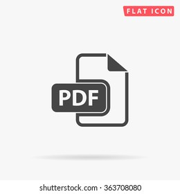 ブルー Ui スタイルでの Pdf のアイコン