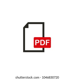 PDF Icon,Vector Illustration,Eps10