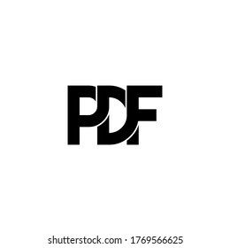 pdf letter original monogram logo design