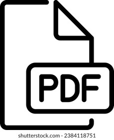 pdf line icon illustration vector