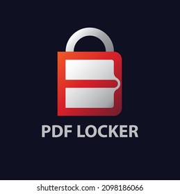 pdf locker is suitable for pdf lock or unlock application logos