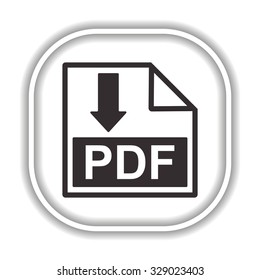 PDF   Modern design flat style icon