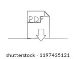 PDF. One line drawing.