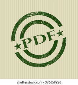 PDF rubber grunge texture seal