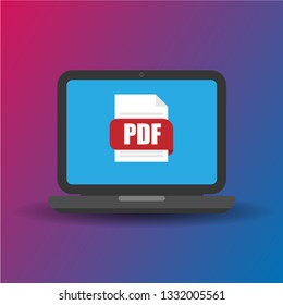 pdf sign with laptop