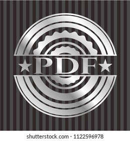 PDF silver badge or emblem