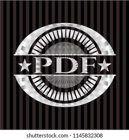 PDF silver shiny emblem
