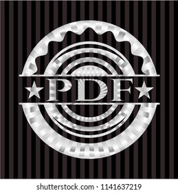  PDF silvery badge