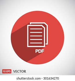 pdf .Vector icon 10 EPS