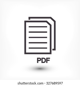 pdf .Vector icon 10 EPS
