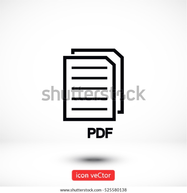 Pdf Vector Icon 10 Eps のベクター画像素材 ロイヤリティフリー