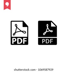 pdf vector icon