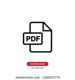 PDF vector icon