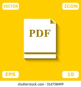 Pdf vector icon