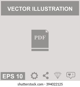Pdf vector icon