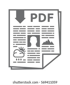 Pdf vector icon