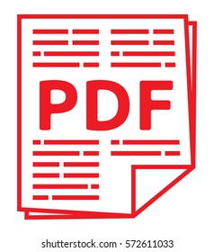 Pdf vector icon