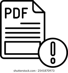 Símbolo de design de ícone de vetor PDF