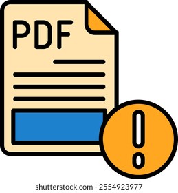 PDF Vector Icon Design Symbol