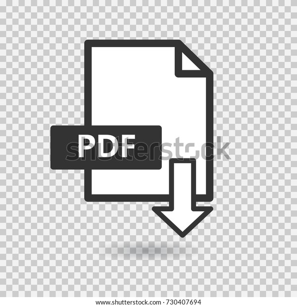 Pdf Vector Icon On Transparent Background Stock Vector Royalty Free