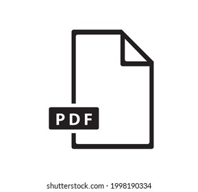 PDF Vector - Portable Document Format Icon