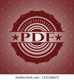 PDF vintage red emblem