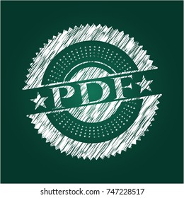 PDF written with chalkboard texture