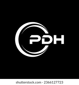PDH Letter Logo Design, Inspiration for a Unique Identity. Modern Elegance and Creative Design. Watermark Your Success with the Striking this Logo.