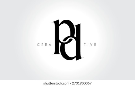 PDpd Elegant Serif Monogram Logo – Luxury Lowercase Typographic Lettermark for Modern Branding