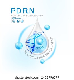 PDRN ,Polydeoxyribonucleotide serum Skin Care Cosmetic, DNA salmon