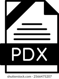 PDX Solid Style Icon Design