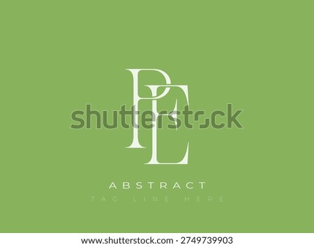PE Abstract Monogram. Corporate identity and premium design projects seeking a refined modern look.