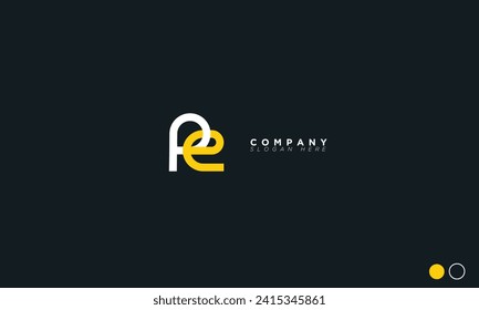  PE Alphabet letters Initial Monogram Logo EP, P und E