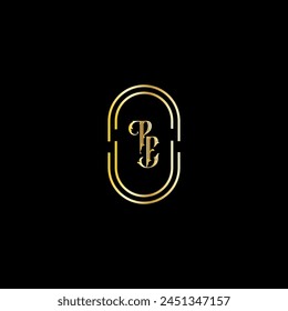 PE Creative Modern Letters Logo Design Vorlage