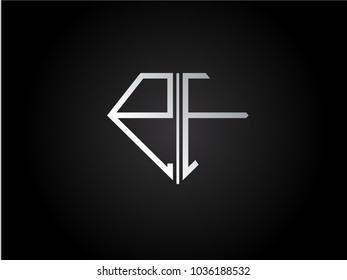 PE diamond shape silver color design