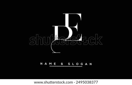PE, EP Abstract Letters Logo Monogram