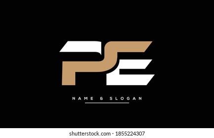 PE ,EP ,P ,E  Abstract Letters Logo Monogram