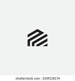 PE HOUSE LOGO DESIGN VECTOR